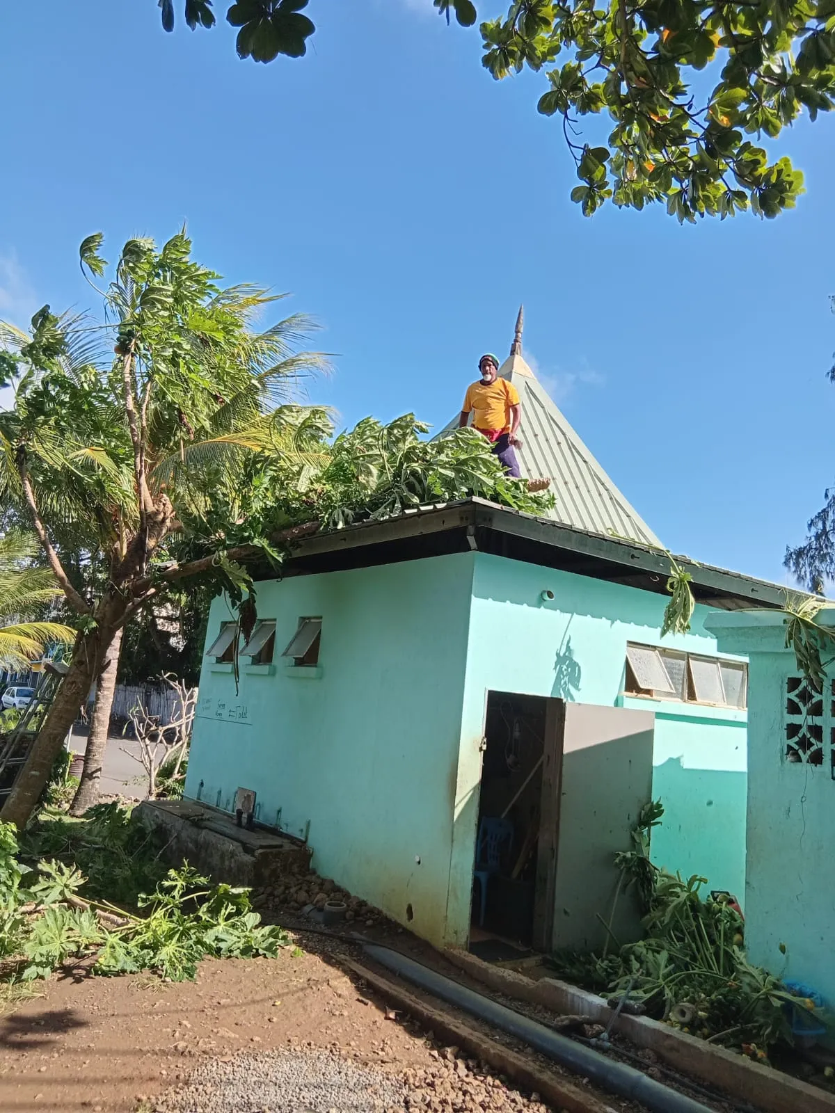 Building Painting Project Commercial Building Curepipe
